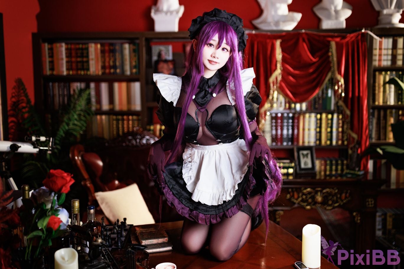 Cosplayer A Xuexue master craftsman maid PixiBB.COM 012