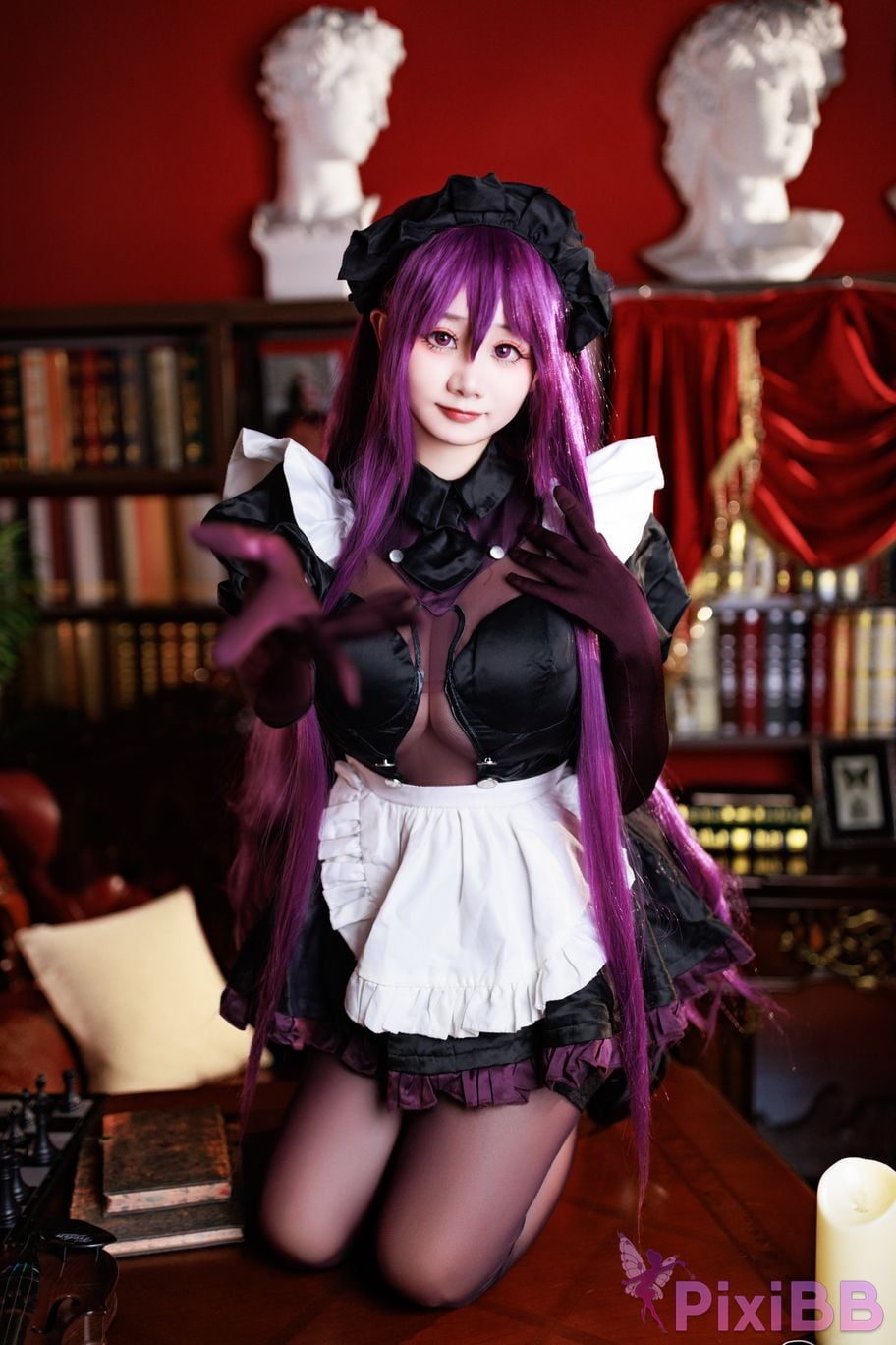 Cosplayer A Xuexue master craftsman maid PixiBB.COM 013