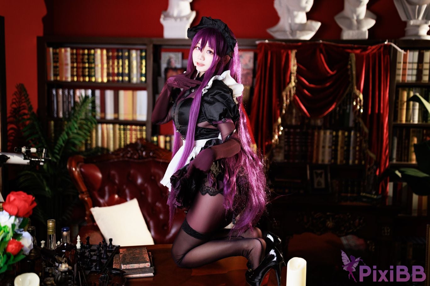 Cosplayer A Xuexue master craftsman maid PixiBB.COM 015