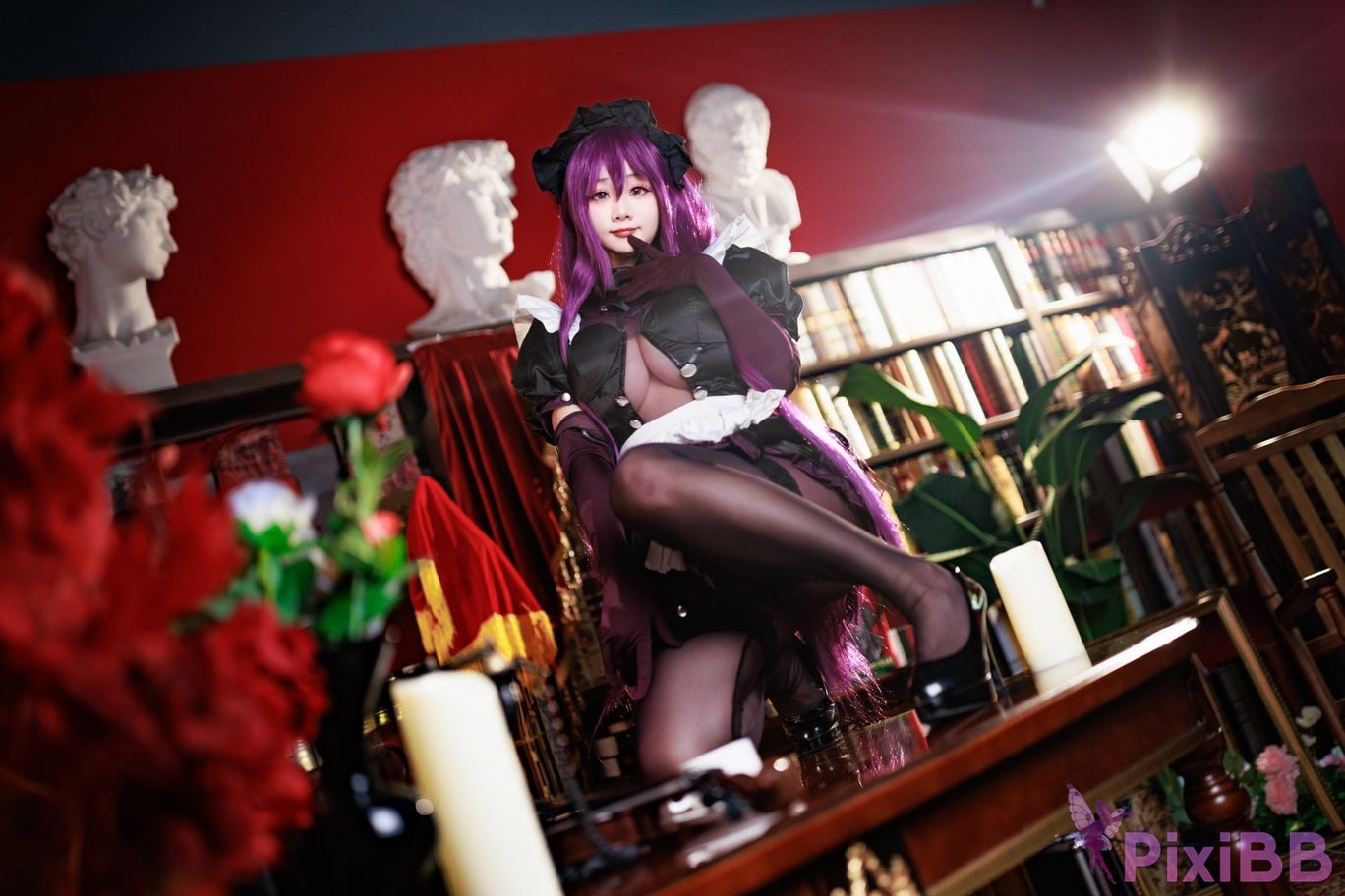 Cosplayer A Xuexue master craftsman maid PixiBB.COM 019