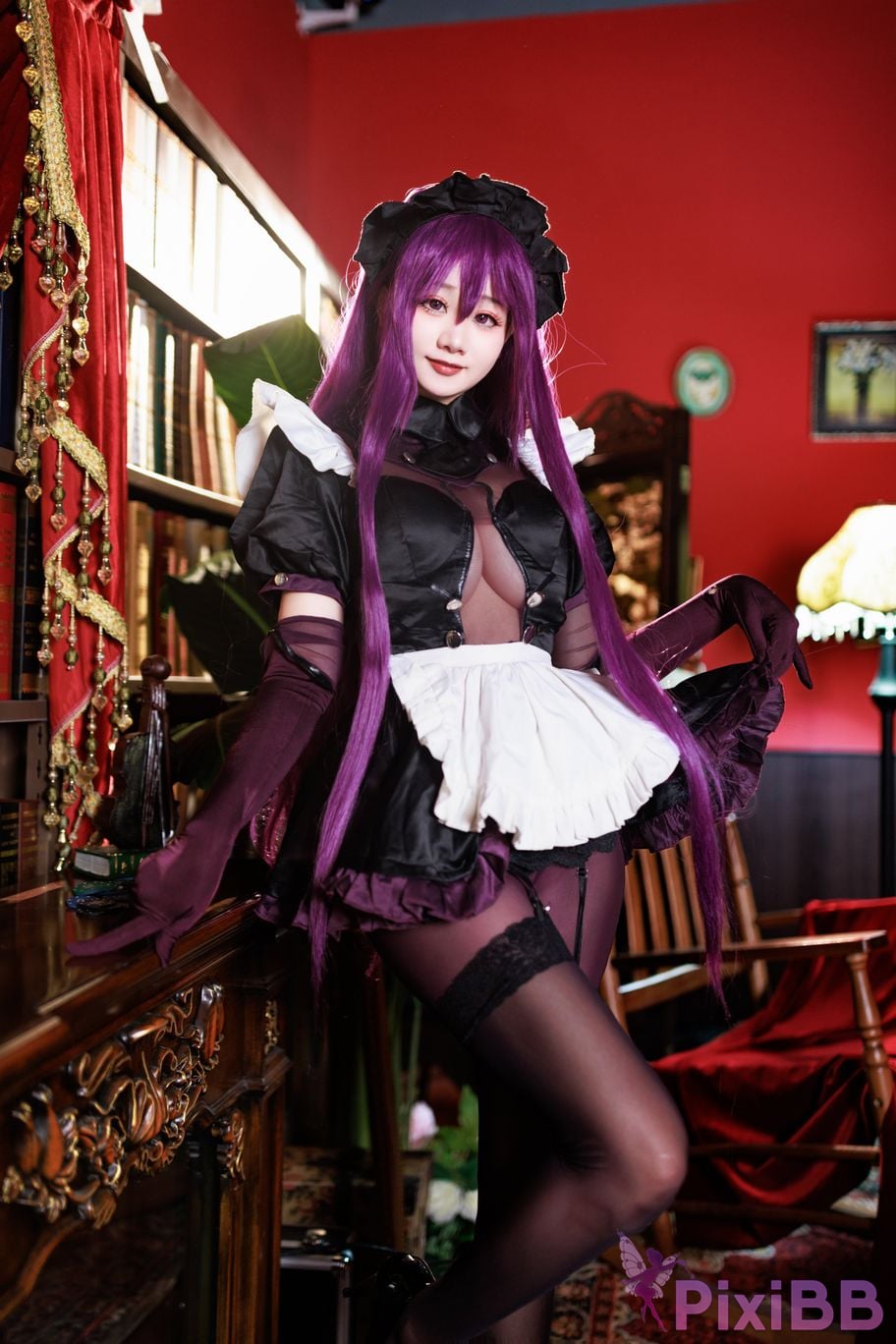 Cosplayer A Xuexue master craftsman maid PixiBB.COM 034