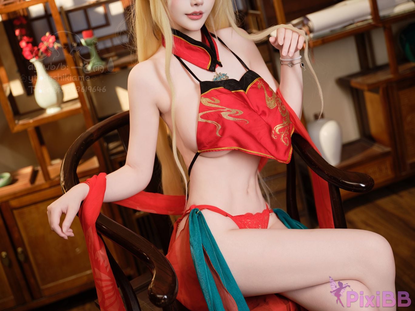Cosplayer One color rain azur lane brest PixiBB.COM 002