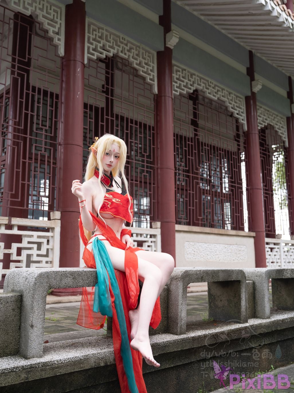 Cosplayer One color rain azur lane brest PixiBB.COM 017