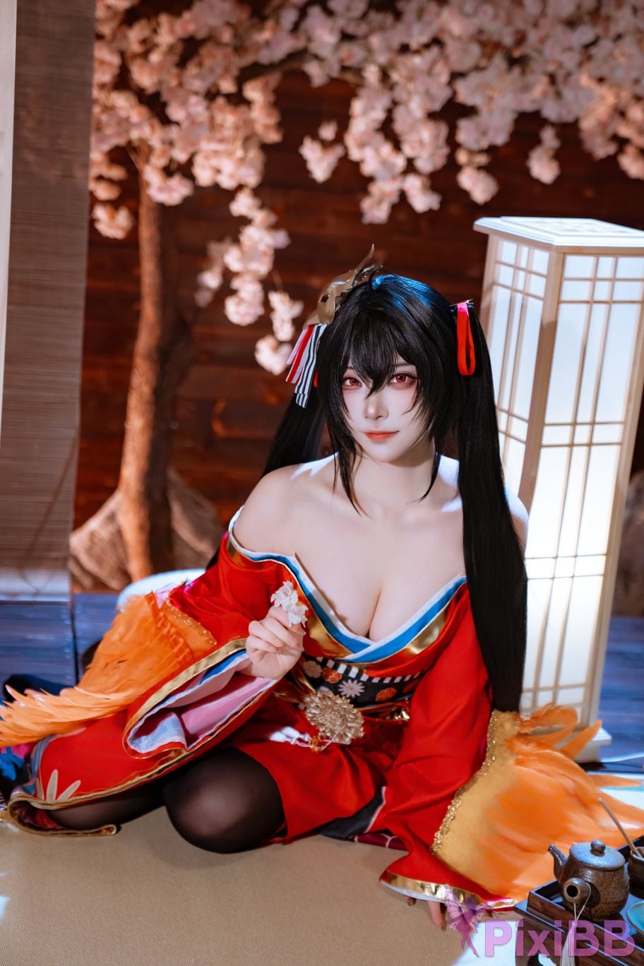Cosplayer Second Assistant Nisa azur lane Dafeng Raw hide PixiBB.COM 001