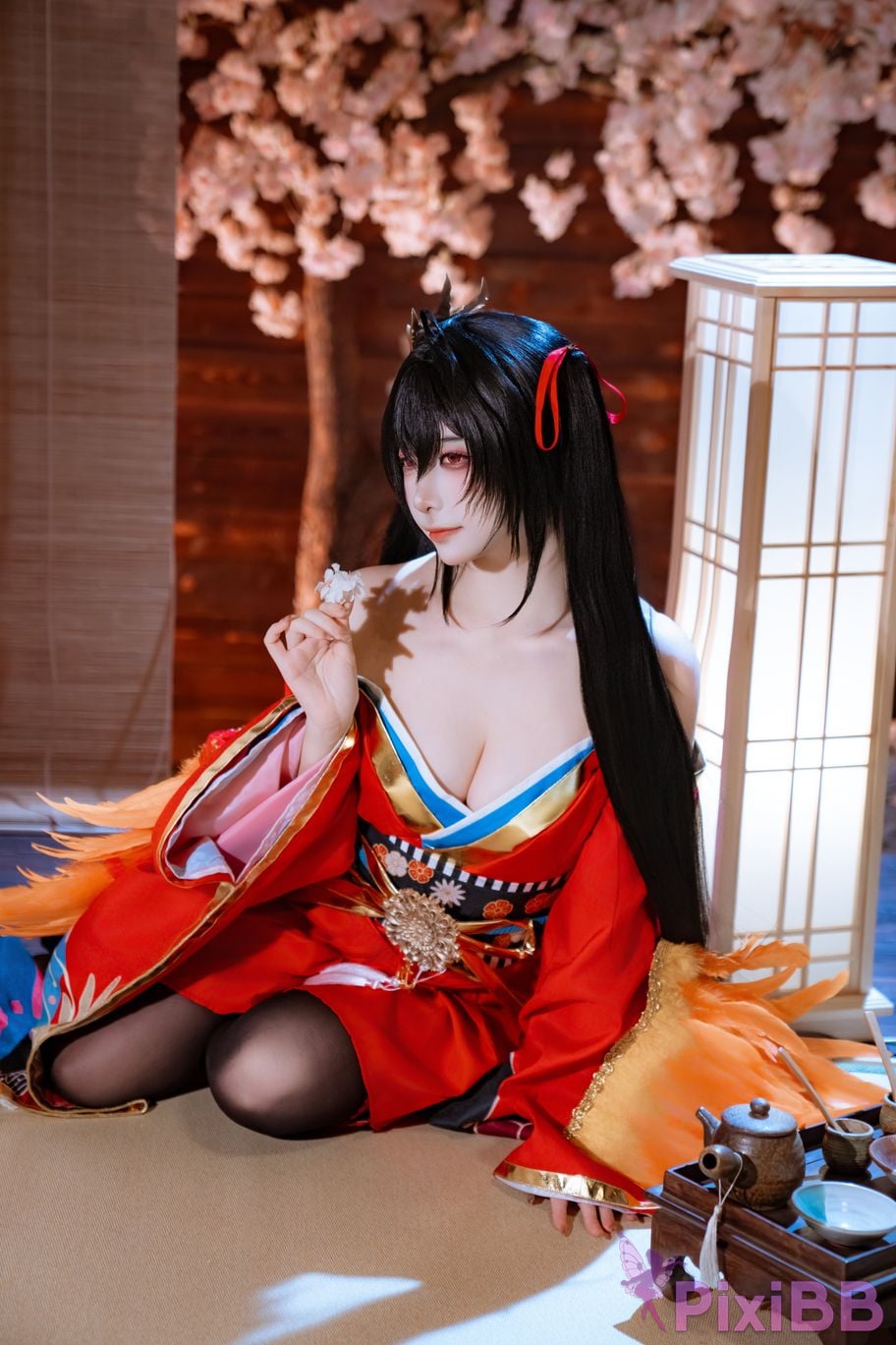 Cosplayer Second Assistant Nisa azur lane Dafeng Raw hide PixiBB.COM 002