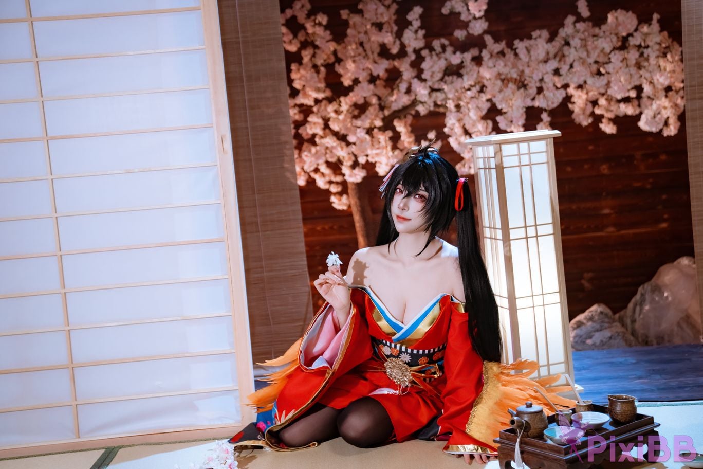 Cosplayer Second Assistant Nisa azur lane Dafeng Raw hide PixiBB.COM 003