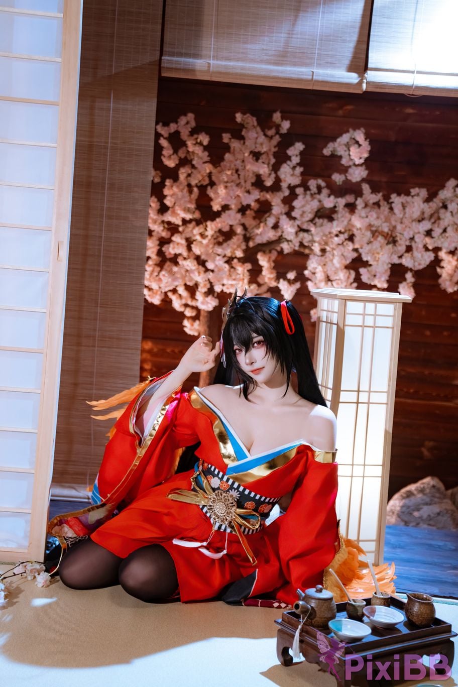 Cosplayer Second Assistant Nisa azur lane Dafeng Raw hide PixiBB.COM 004