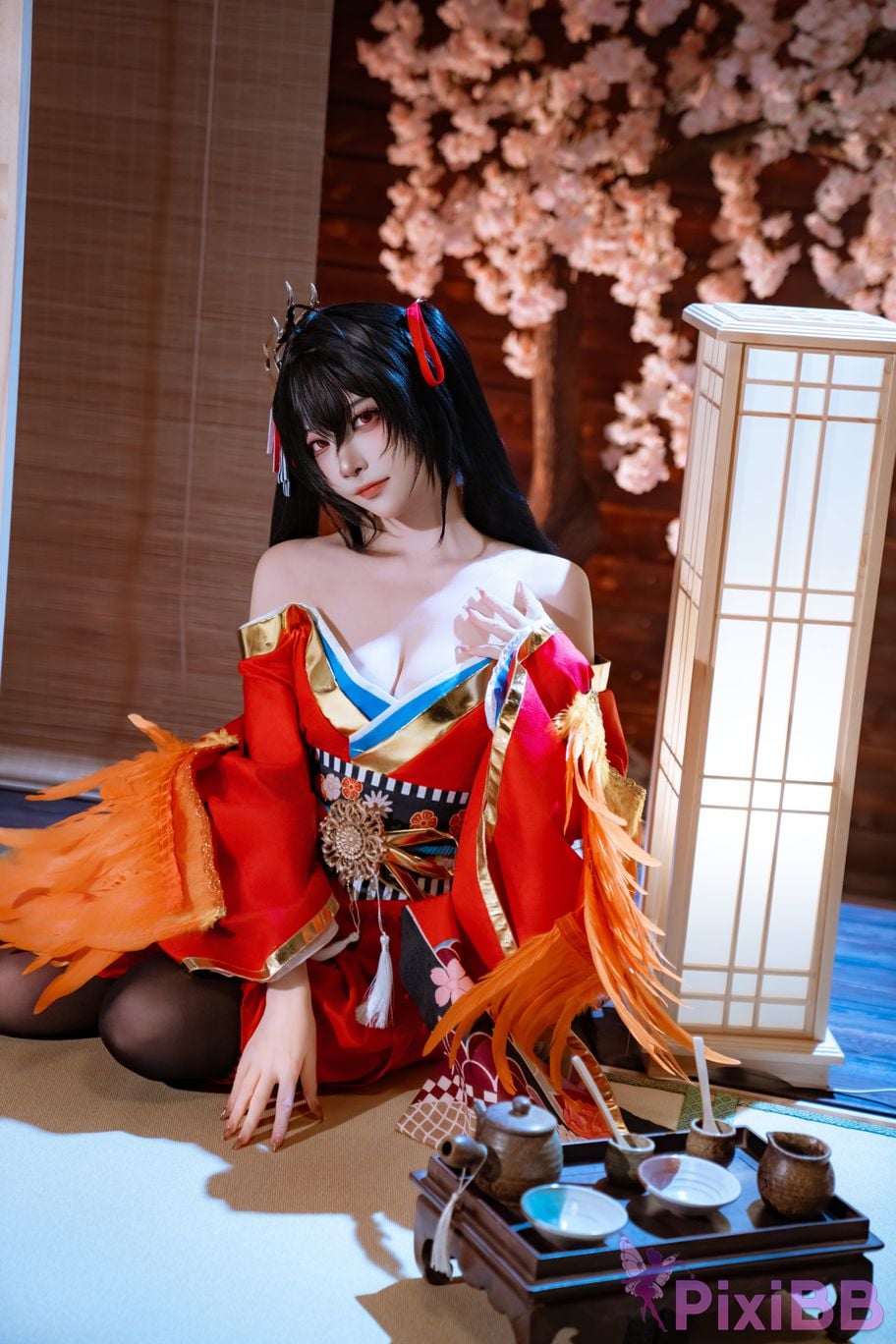 Cosplayer Second Assistant Nisa azur lane Dafeng Raw hide PixiBB.COM 005