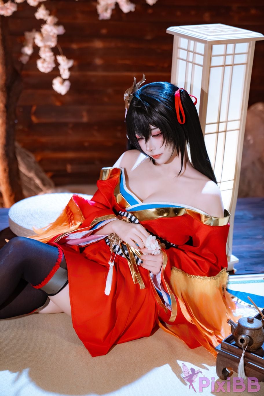 Cosplayer Second Assistant Nisa azur lane Dafeng Raw hide PixiBB.COM 006