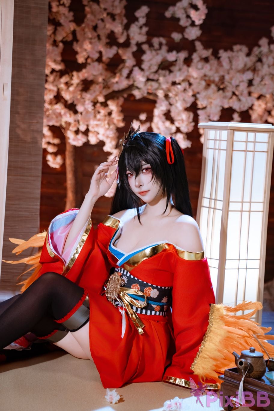 Cosplayer Second Assistant Nisa azur lane Dafeng Raw hide PixiBB.COM 007