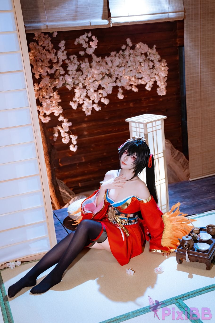 Cosplayer Second Assistant Nisa azur lane Dafeng Raw hide PixiBB.COM 008