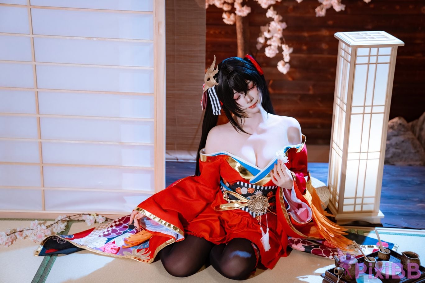 Cosplayer Second Assistant Nisa azur lane Dafeng Raw hide PixiBB.COM 010