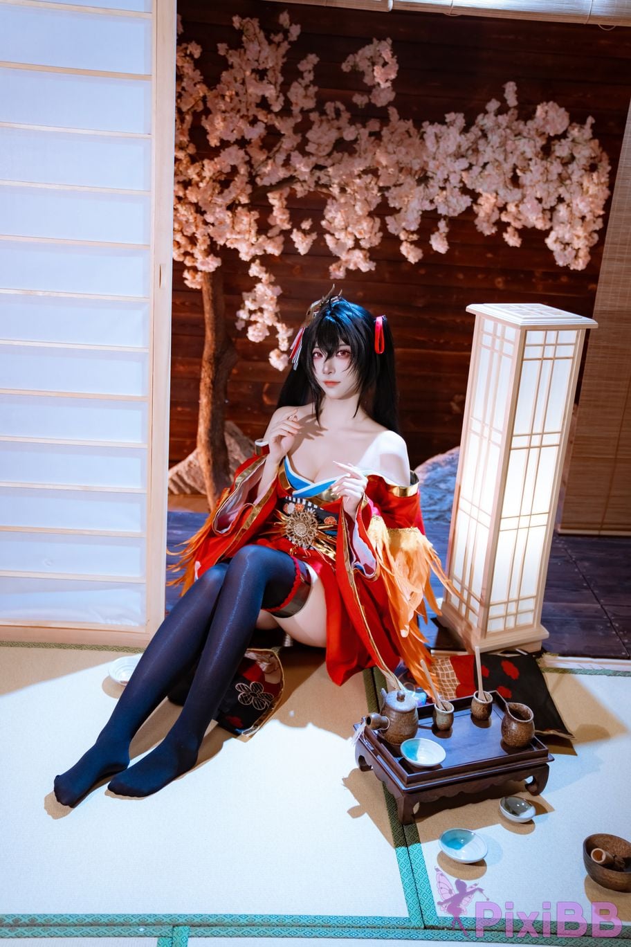 Cosplayer Second Assistant Nisa azur lane Dafeng Raw hide PixiBB.COM 011