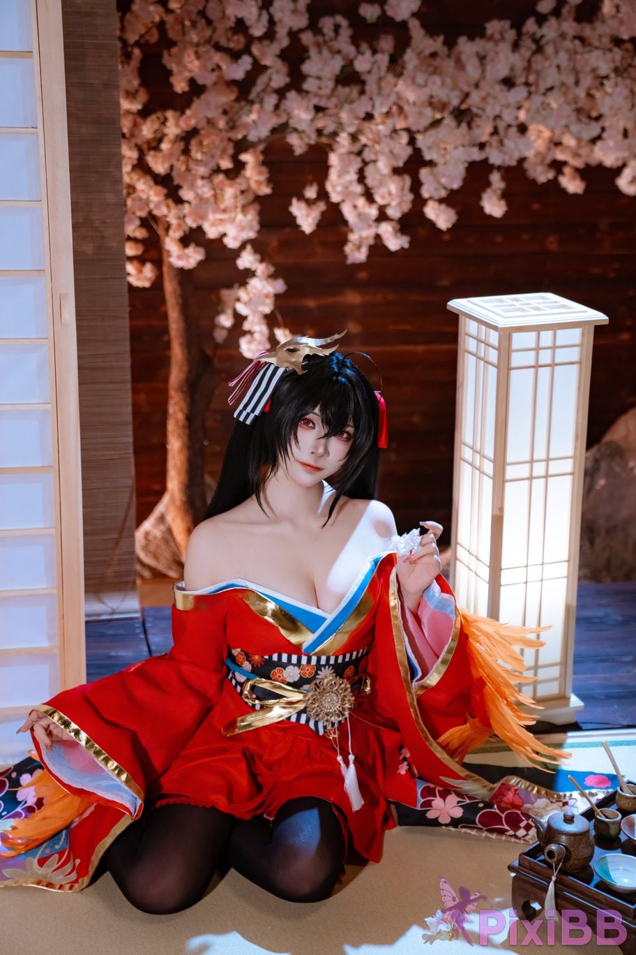 Cosplayer Second Assistant Nisa azur lane Dafeng Raw hide PixiBB.COM 012