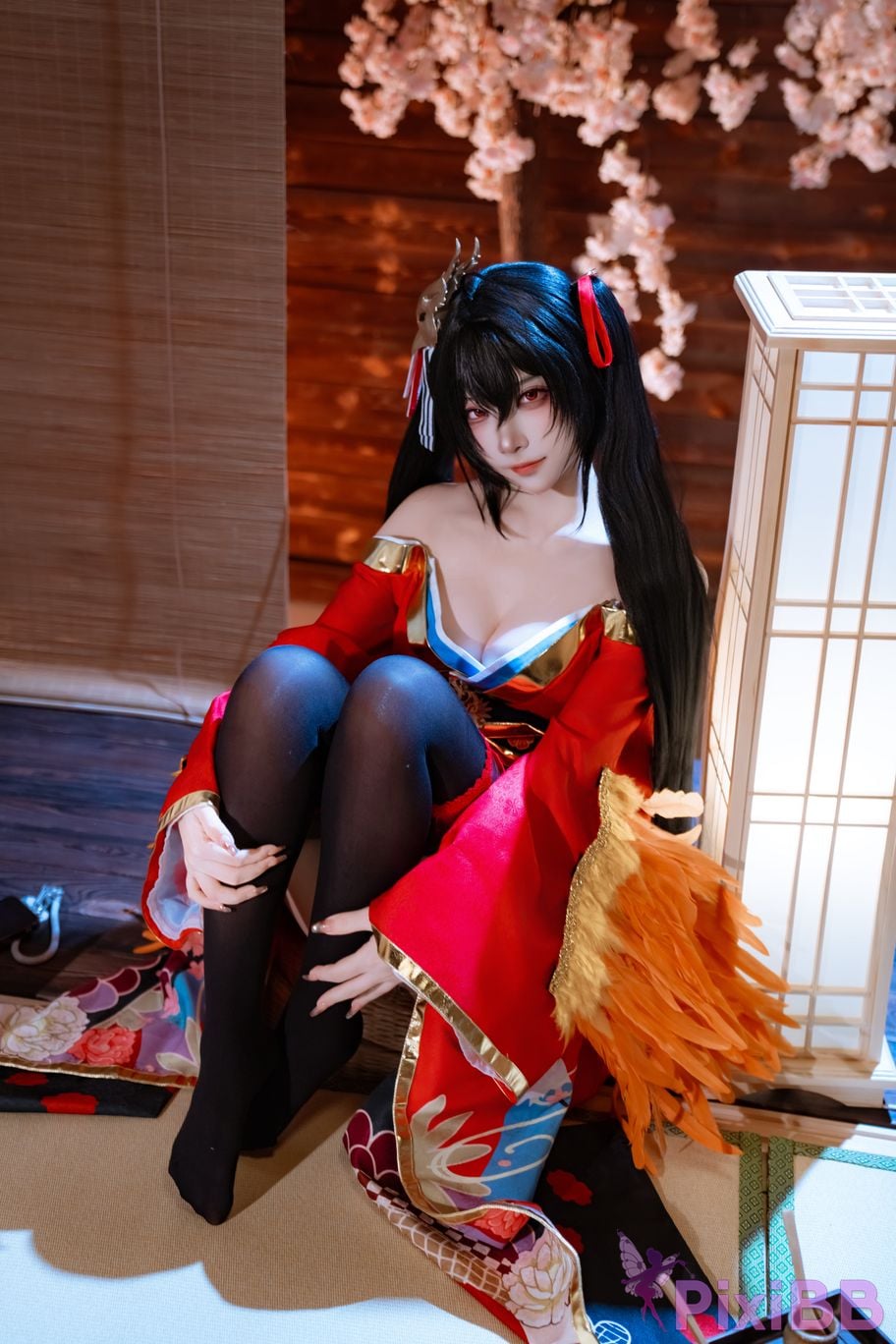 Cosplayer Second Assistant Nisa azur lane Dafeng Raw hide PixiBB.COM 013
