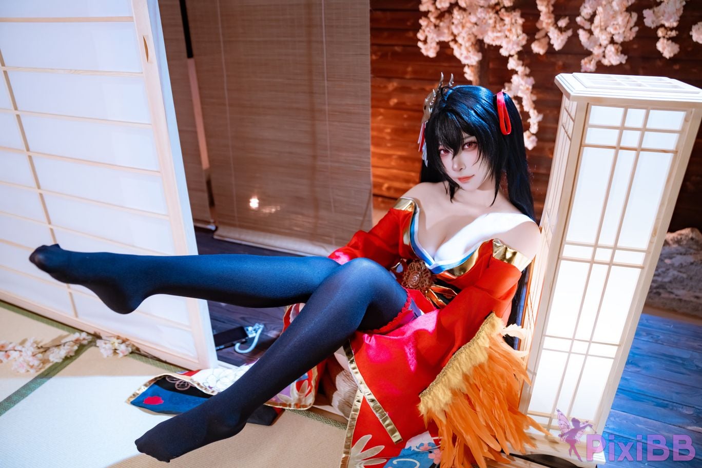 Cosplayer Second Assistant Nisa azur lane Dafeng Raw hide PixiBB.COM 014