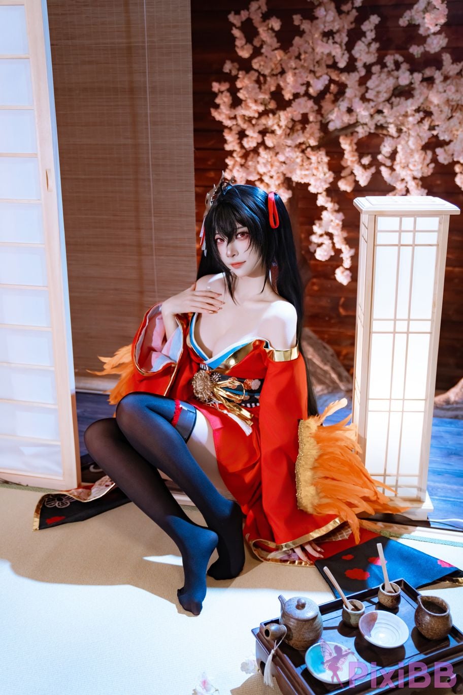 Cosplayer Second Assistant Nisa azur lane Dafeng Raw hide PixiBB.COM 015