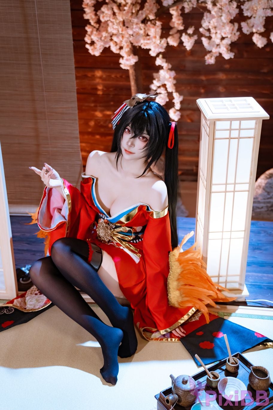 Cosplayer Second Assistant Nisa azur lane Dafeng Raw hide PixiBB.COM 016
