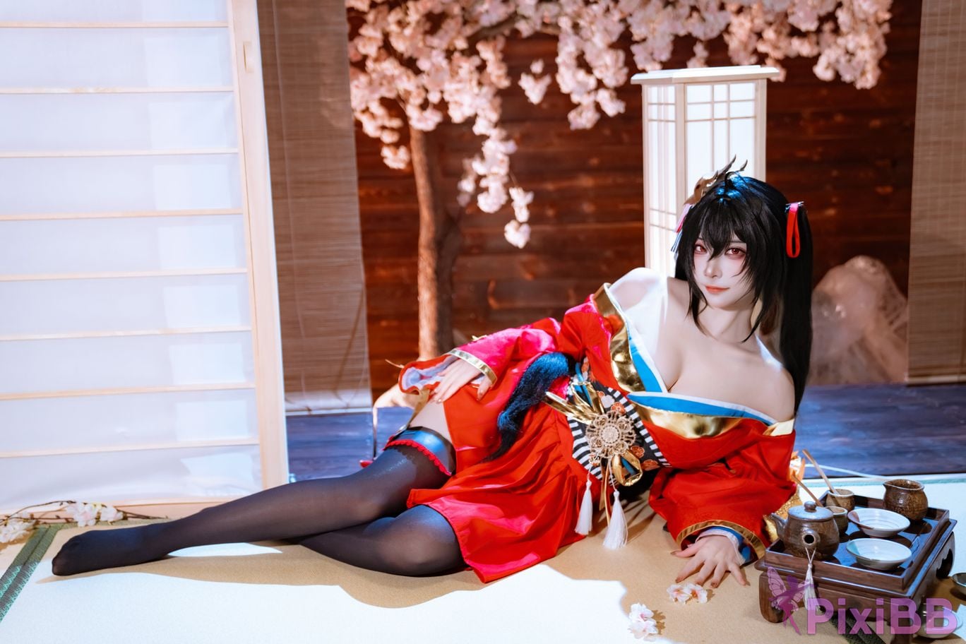 Cosplayer Second Assistant Nisa azur lane Dafeng Raw hide PixiBB.COM 017