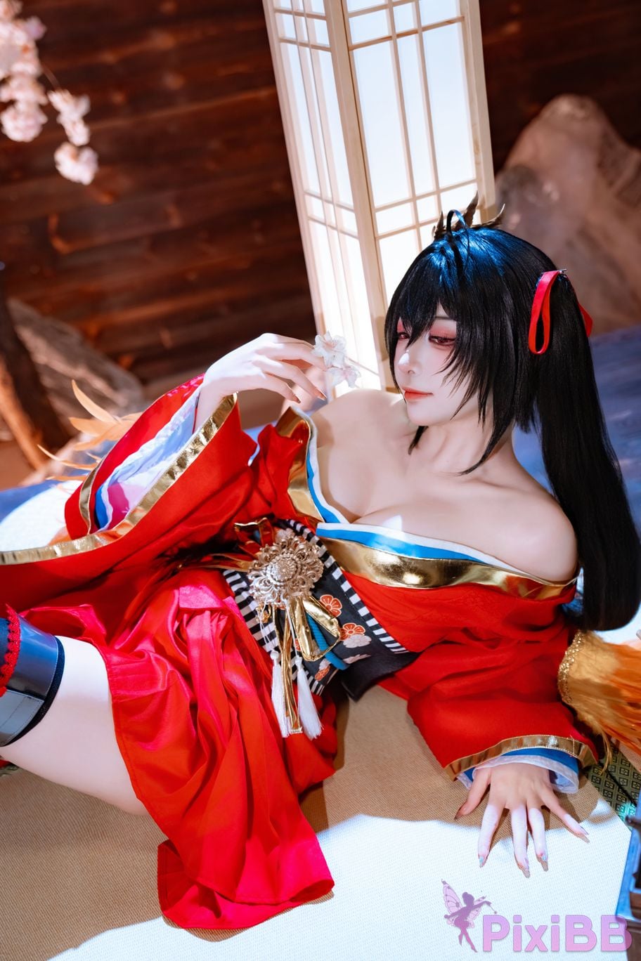 Cosplayer Second Assistant Nisa azur lane Dafeng Raw hide PixiBB.COM 018