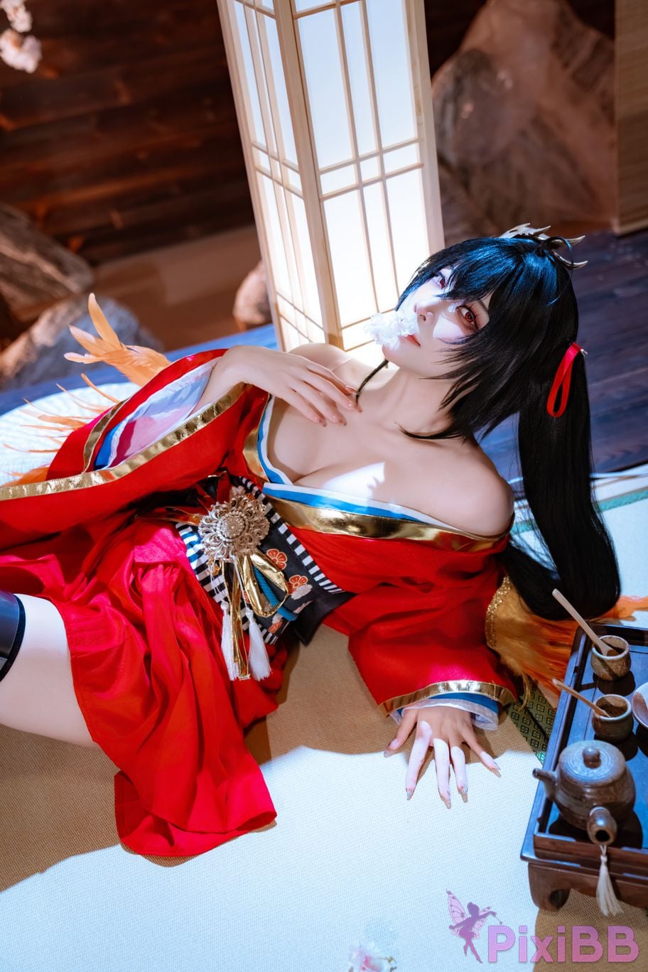 Cosplayer Second Assistant Nisa azur lane Dafeng Raw hide PixiBB.COM 019