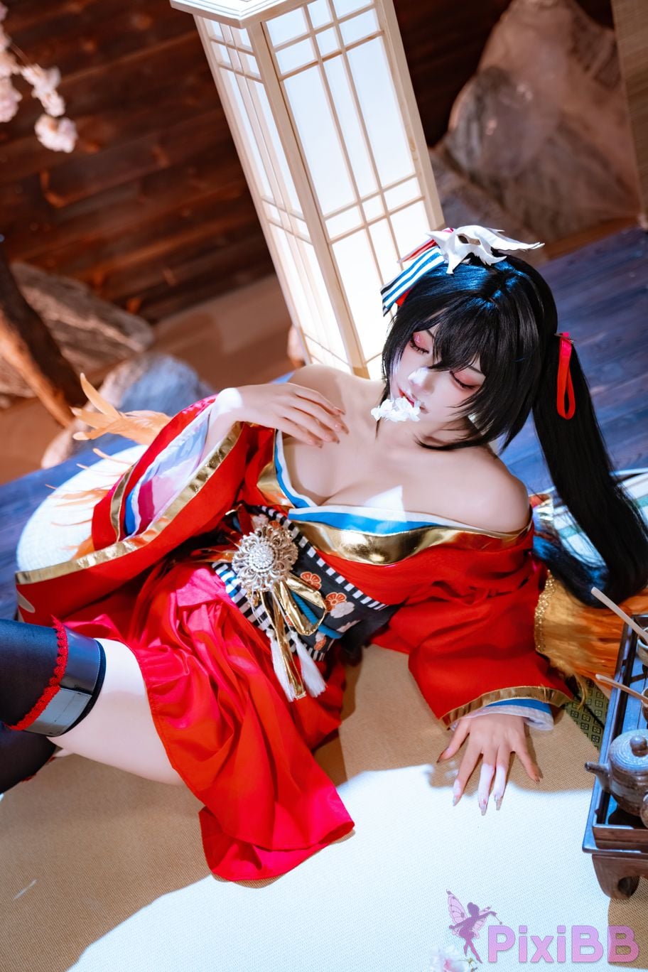 Cosplayer Second Assistant Nisa azur lane Dafeng Raw hide PixiBB.COM 020