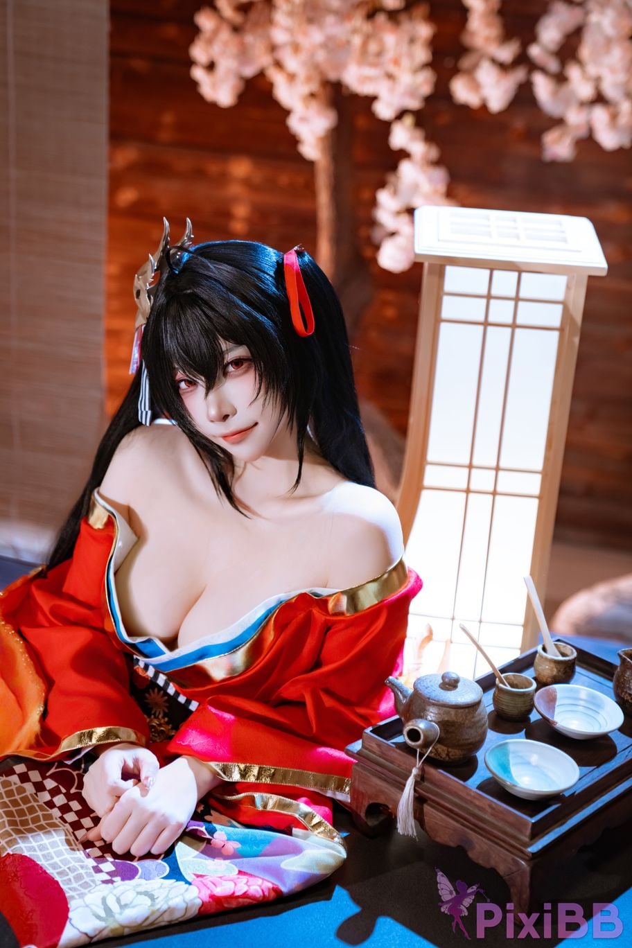 Cosplayer Second Assistant Nisa azur lane Dafeng Raw hide PixiBB.COM 021