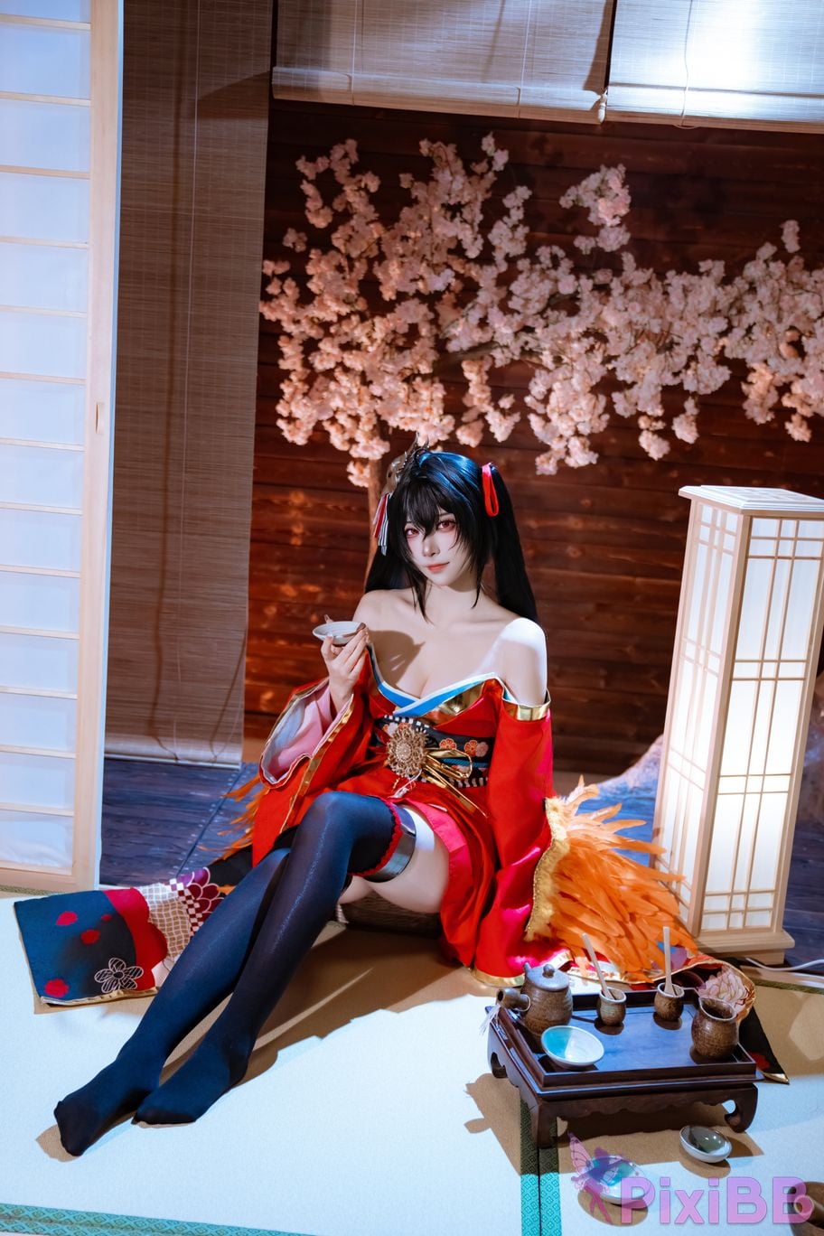Cosplayer Second Assistant Nisa azur lane Dafeng Raw hide PixiBB.COM 022