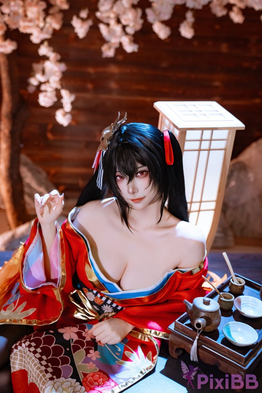 Cosplayer Second Assistant Nisa azur lane Dafeng Raw hide PixiBB.COM 023