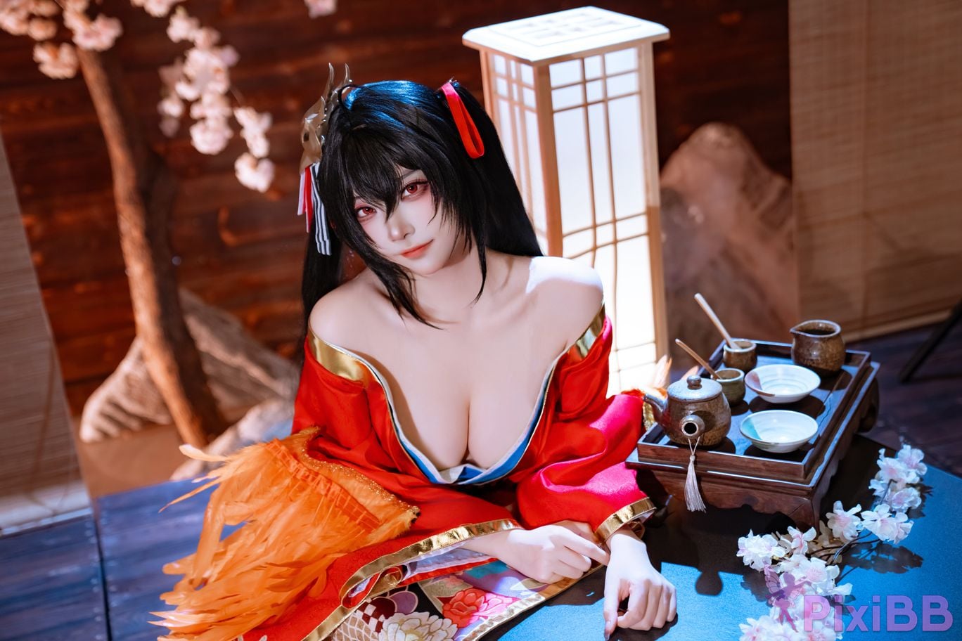 Cosplayer Second Assistant Nisa azur lane Dafeng Raw hide PixiBB.COM 024