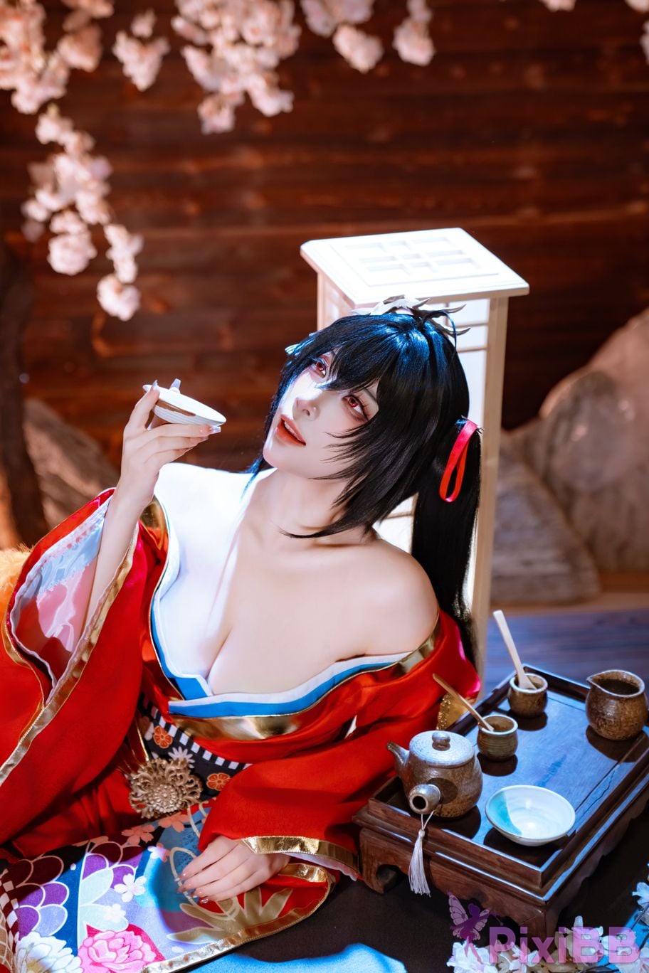 Cosplayer Second Assistant Nisa azur lane Dafeng Raw hide PixiBB.COM 025
