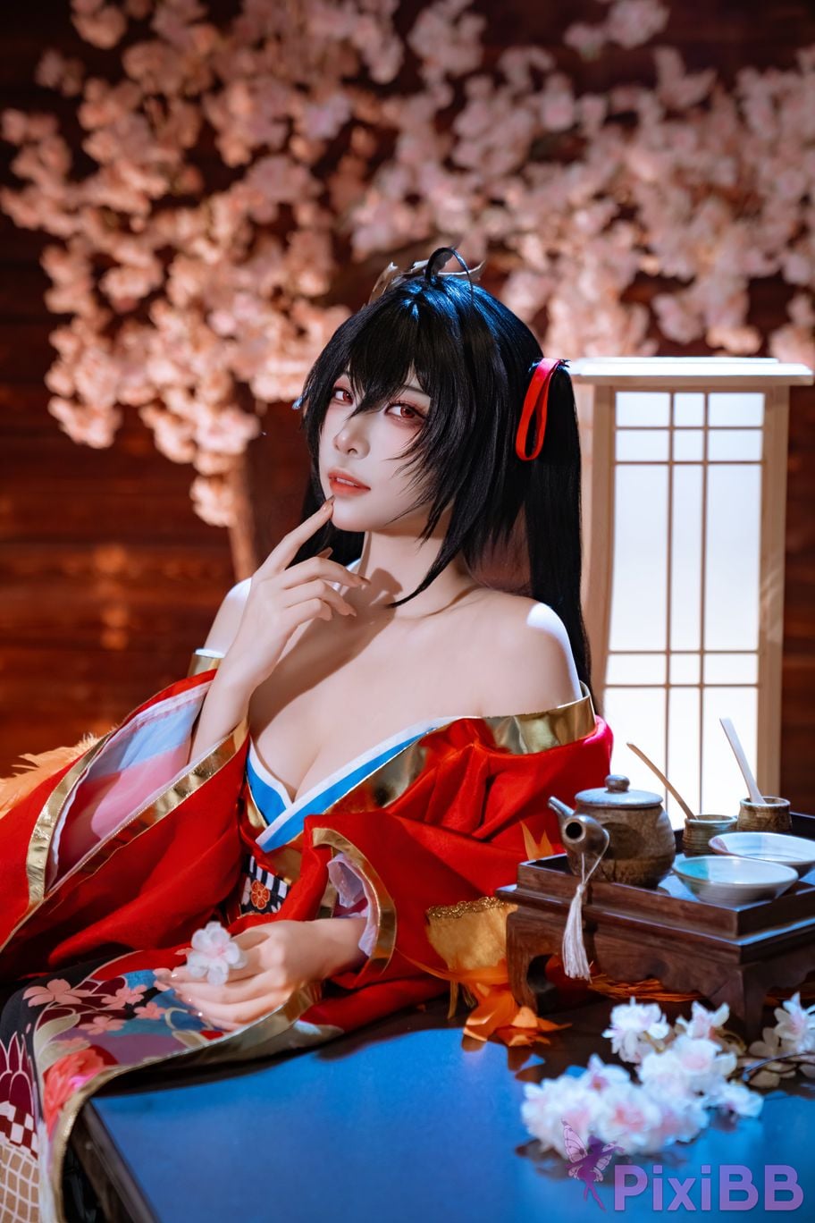 Cosplayer Second Assistant Nisa azur lane Dafeng Raw hide PixiBB.COM 027