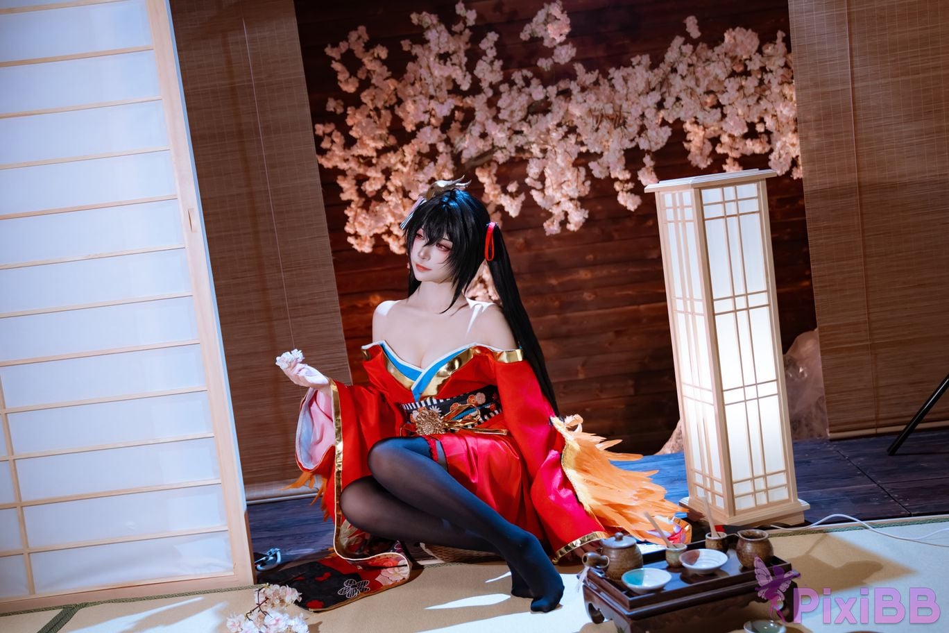 Cosplayer Second Assistant Nisa azur lane Dafeng Raw hide PixiBB.COM 031