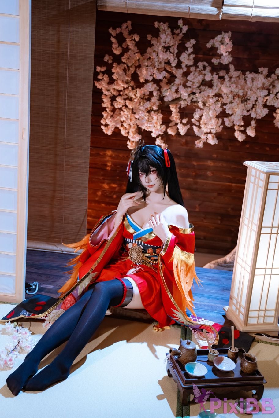 Cosplayer Second Assistant Nisa azur lane Dafeng Raw hide PixiBB.COM 032