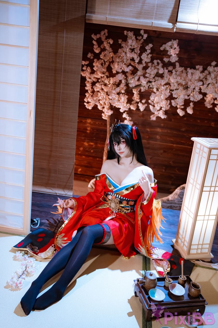 Cosplayer Second Assistant Nisa azur lane Dafeng Raw hide PixiBB.COM 033