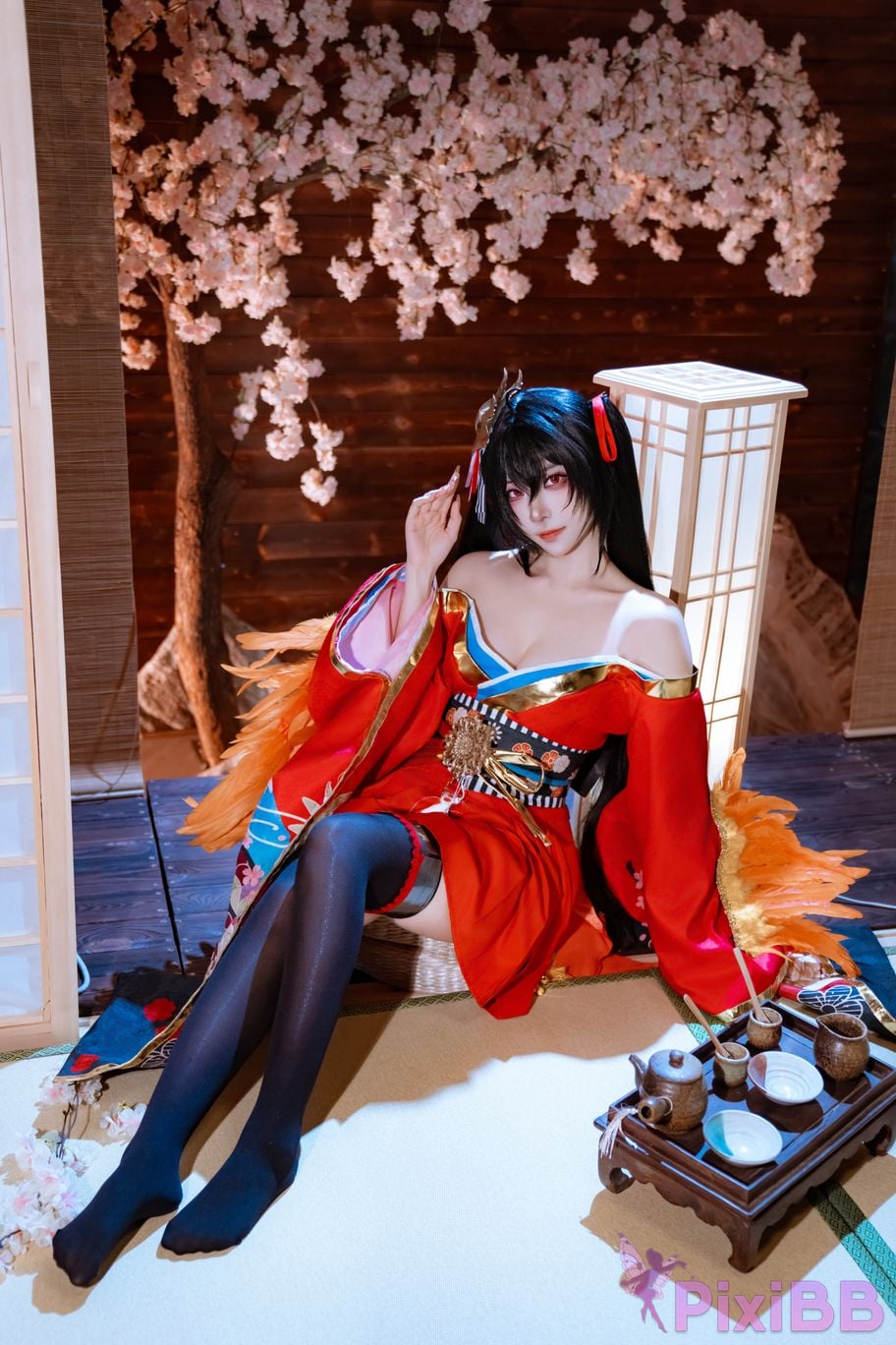 Cosplayer Second Assistant Nisa azur lane Dafeng Raw hide PixiBB.COM 035