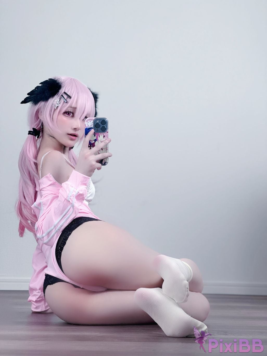 Cosplayer you ai Youmeko Blue Archive Koharu Shimoe gymnastics uniform PixiBB.COM 001