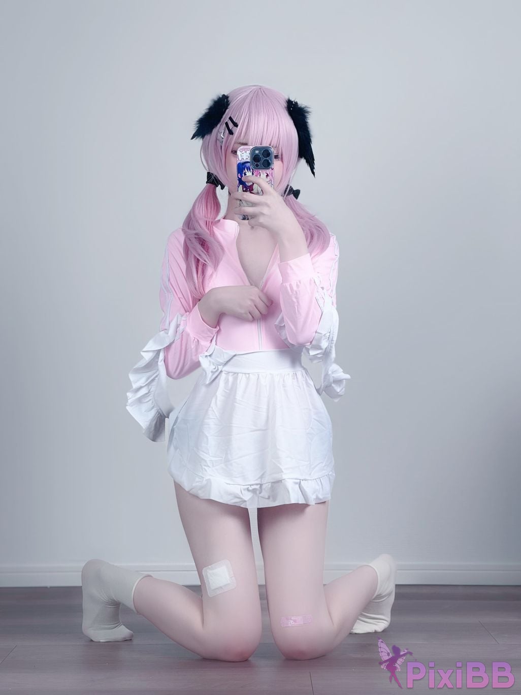 Cosplayer you ai Youmeko Blue Archive Koharu Shimoe gymnastics uniform PixiBB.COM 005
