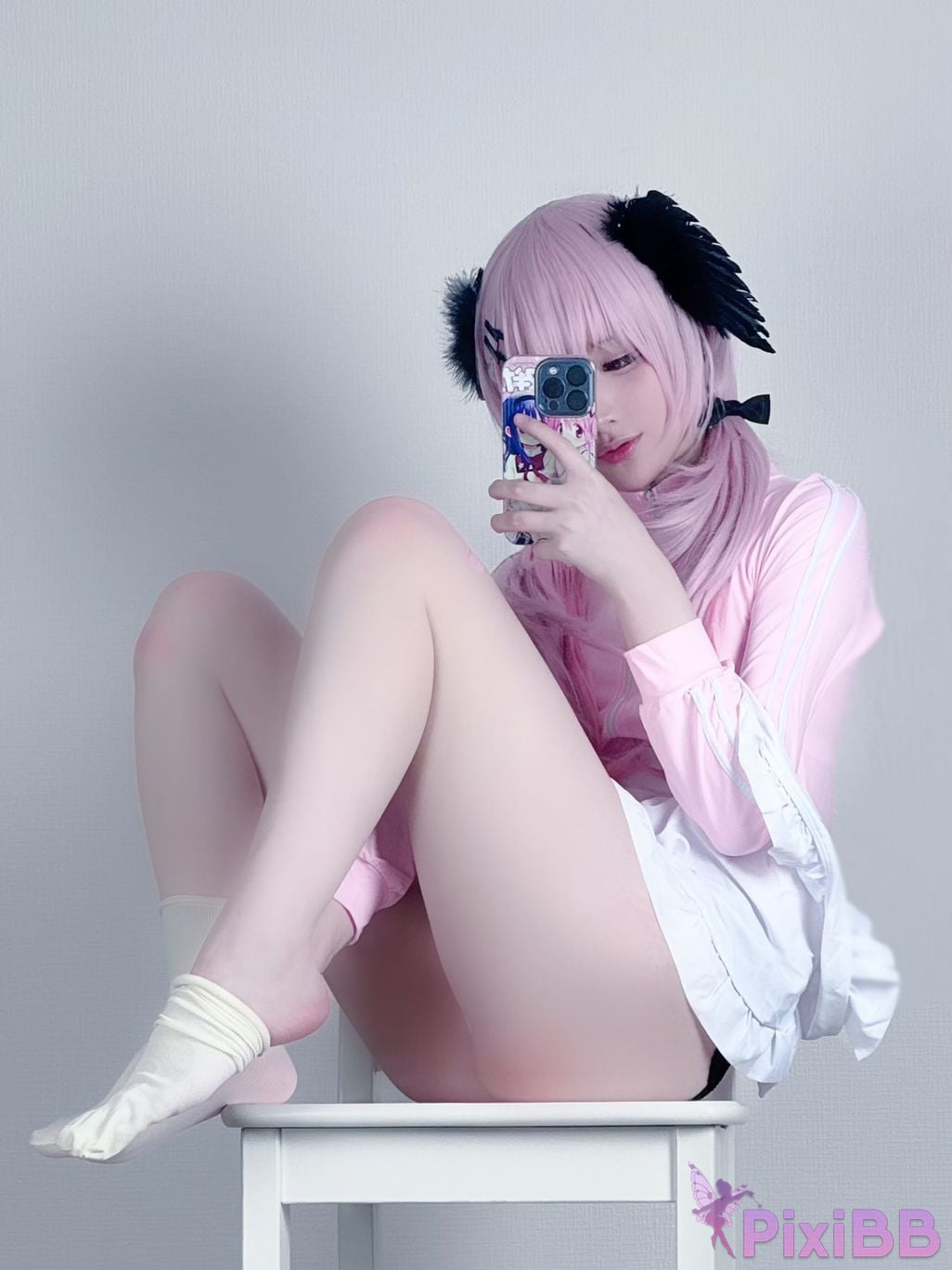 Cosplayer you ai Youmeko Blue Archive Koharu Shimoe gymnastics uniform PixiBB.COM 006