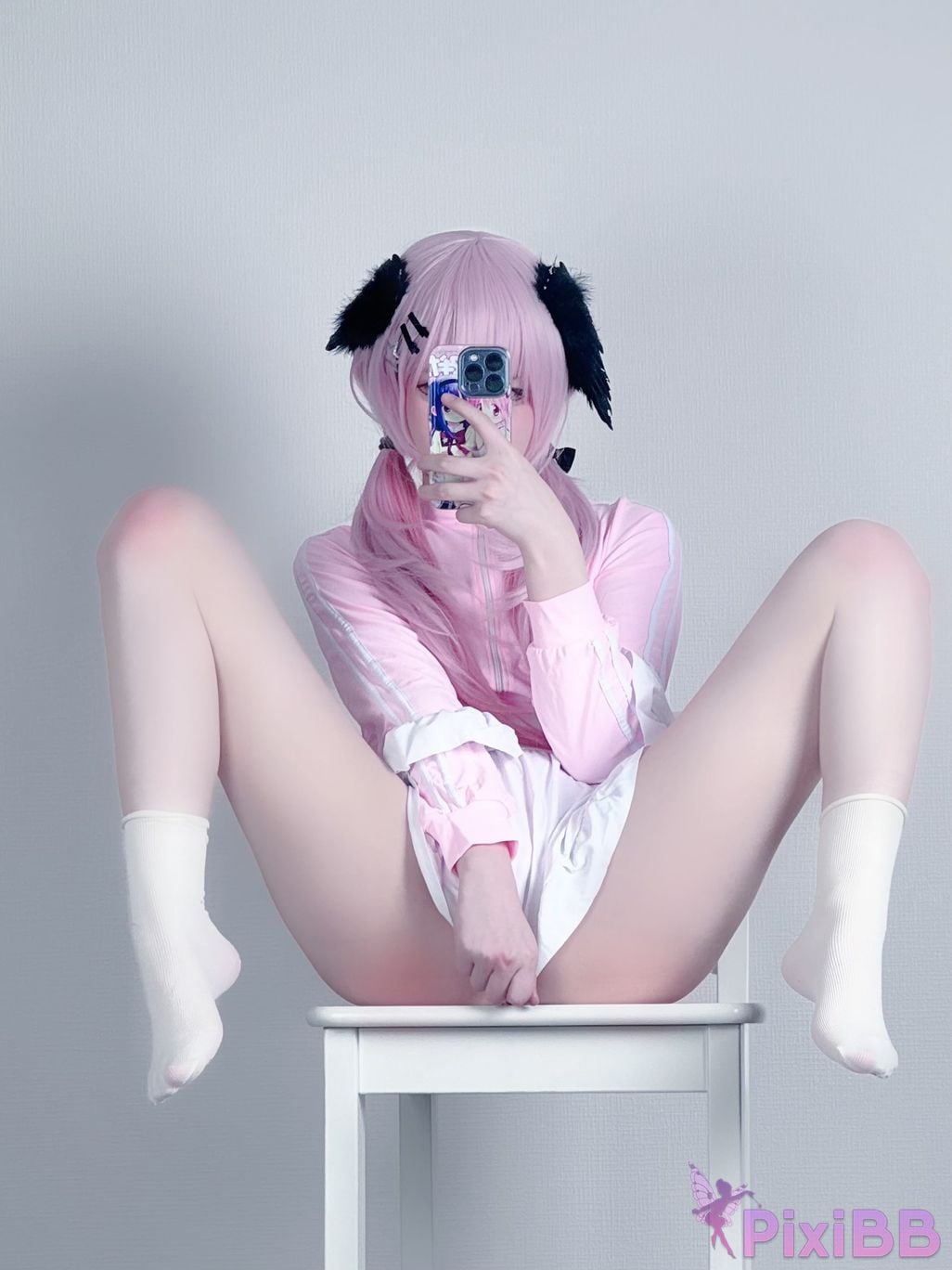 Cosplayer you ai Youmeko Blue Archive Koharu Shimoe gymnastics uniform PixiBB.COM 008