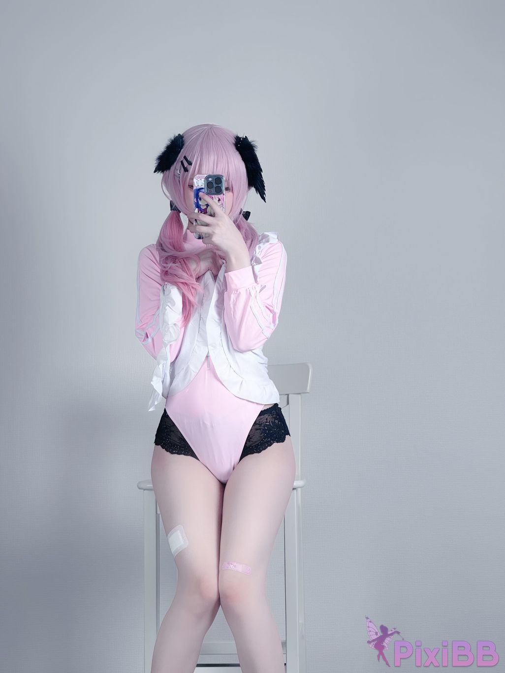 Cosplayer you ai Youmeko Blue Archive Koharu Shimoe gymnastics uniform PixiBB.COM 010