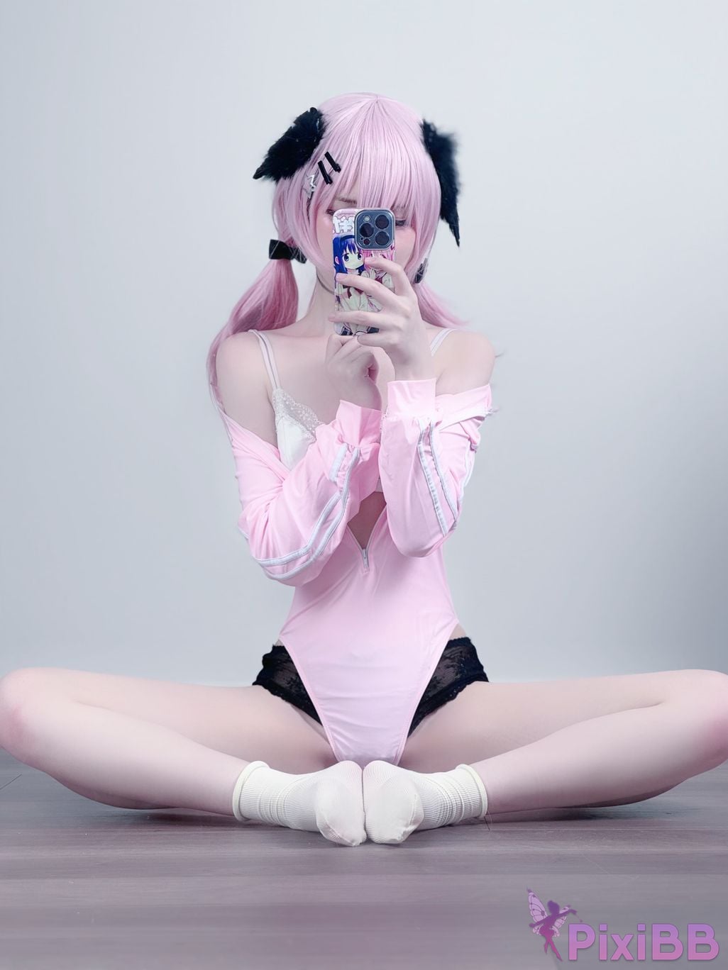 Cosplayer you ai Youmeko Blue Archive Koharu Shimoe gymnastics uniform PixiBB.COM 012