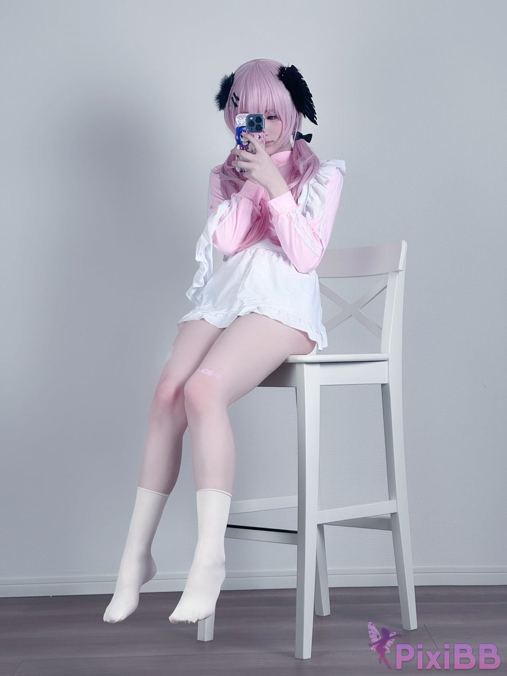 Cosplayer you ai Youmeko Blue Archive Koharu Shimoe gymnastics uniform PixiBB.COM 013