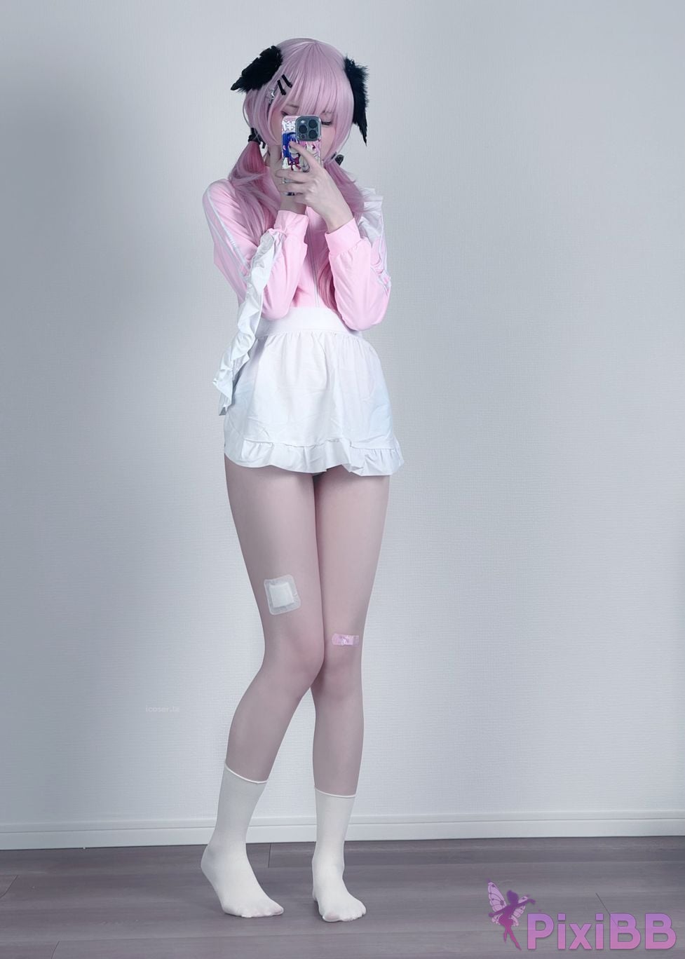 Cosplayer you ai Youmeko Blue Archive Koharu Shimoe gymnastics uniform PixiBB.COM 017