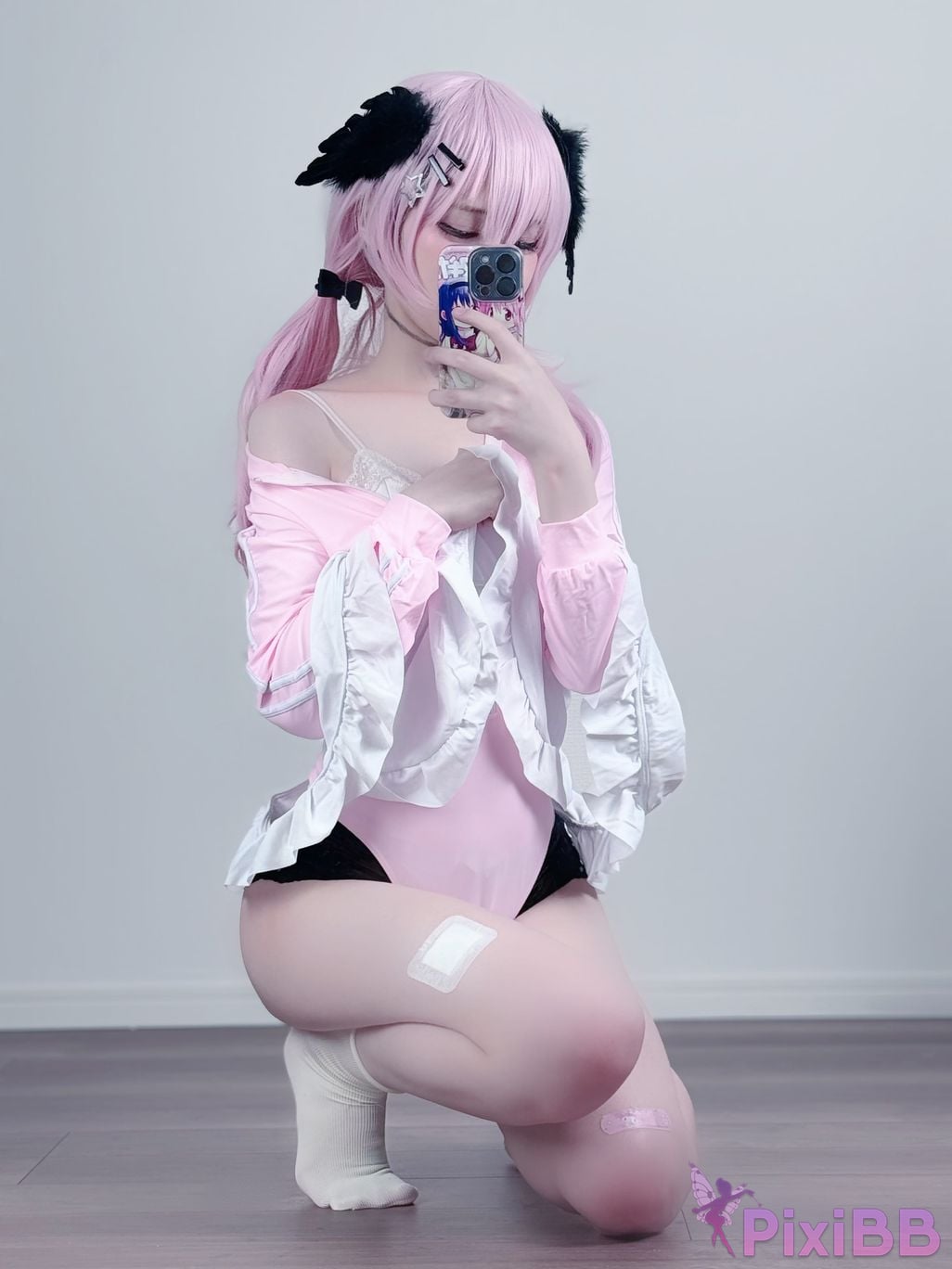 Cosplayer you ai Youmeko Blue Archive Koharu Shimoe gymnastics uniform PixiBB.COM 021