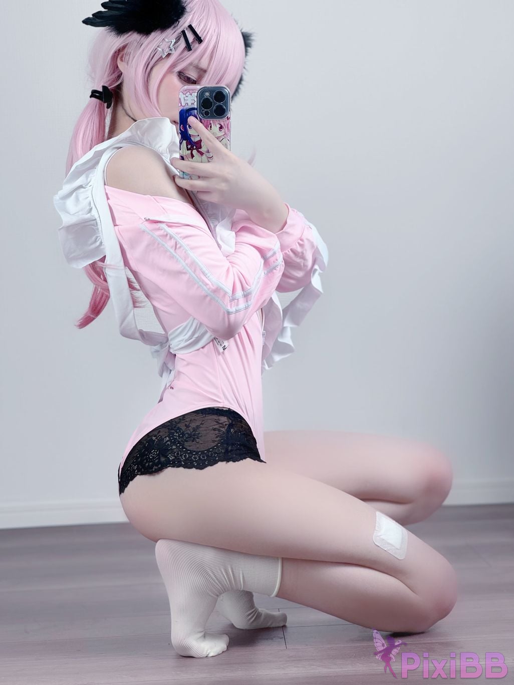 Cosplayer you ai Youmeko Blue Archive Koharu Shimoe gymnastics uniform PixiBB.COM 022