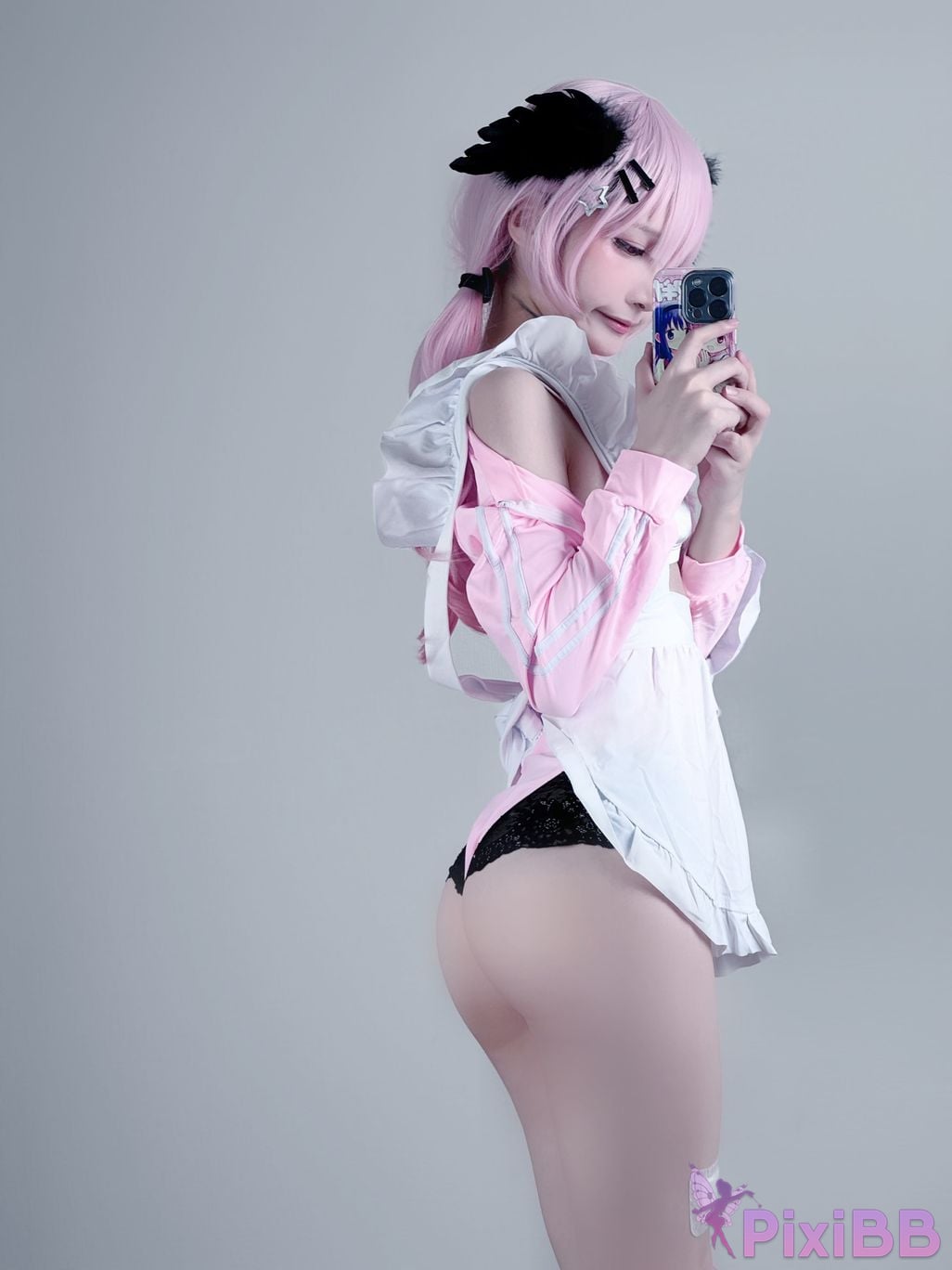 Cosplayer you ai Youmeko Blue Archive Koharu Shimoe gymnastics uniform PixiBB.COM 024