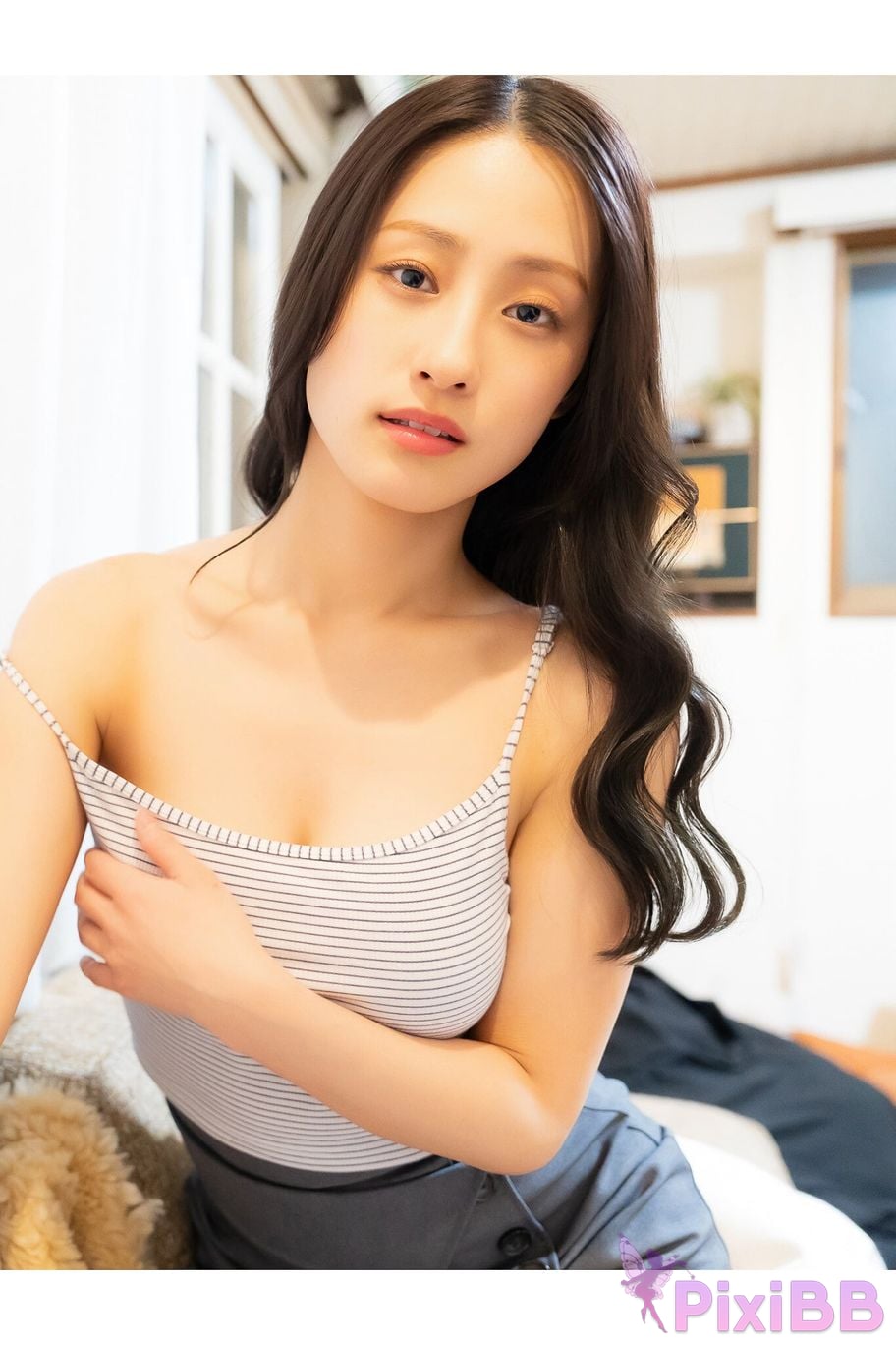 Japanese Idol Sumida Ayano Sumita sleepover date gravure press digital photo book PixiBB.COM 090