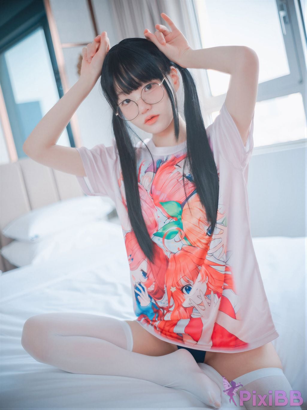 AI Enhanced DJAWA Photo Jeong Jenny Jeongyeon Swimming Lessons Otaku Girl PixiBB.COM 055