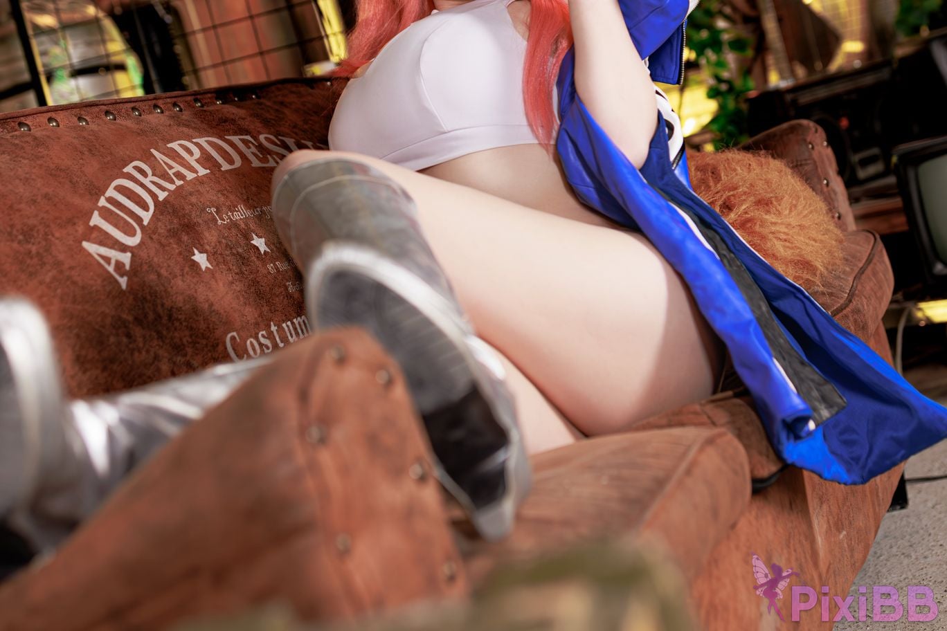 Cosplayer A Xuexue FGO Tamamoae Racing Suit PixiBB.COM 008